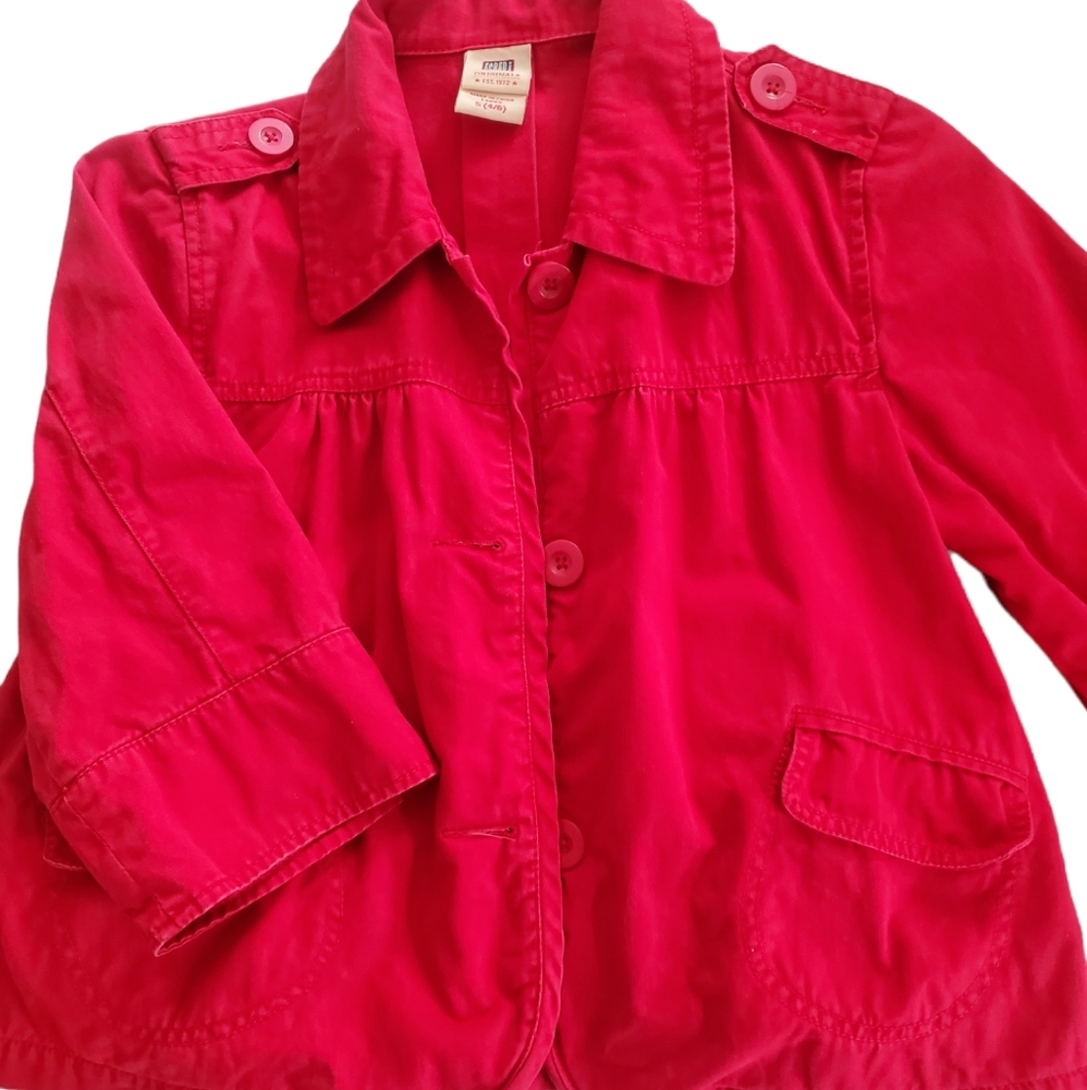Red Button-up Jacket - Picture 2 of 2